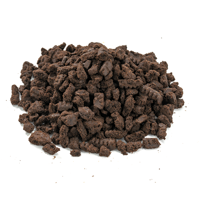 Crumbles de biscuits moyens au cacao